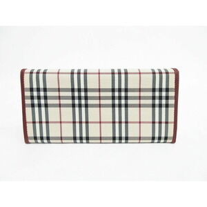 Burberry Check Bifold Bordeaux Wallet